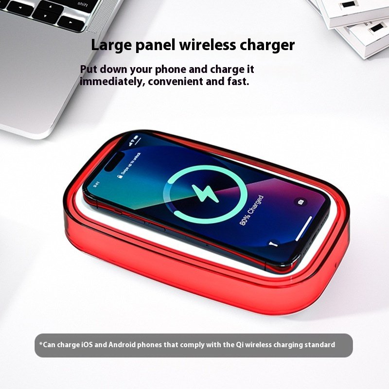 Desktop Wireless Charger Bedside Lamp LED Small Night Lamp - Image 3