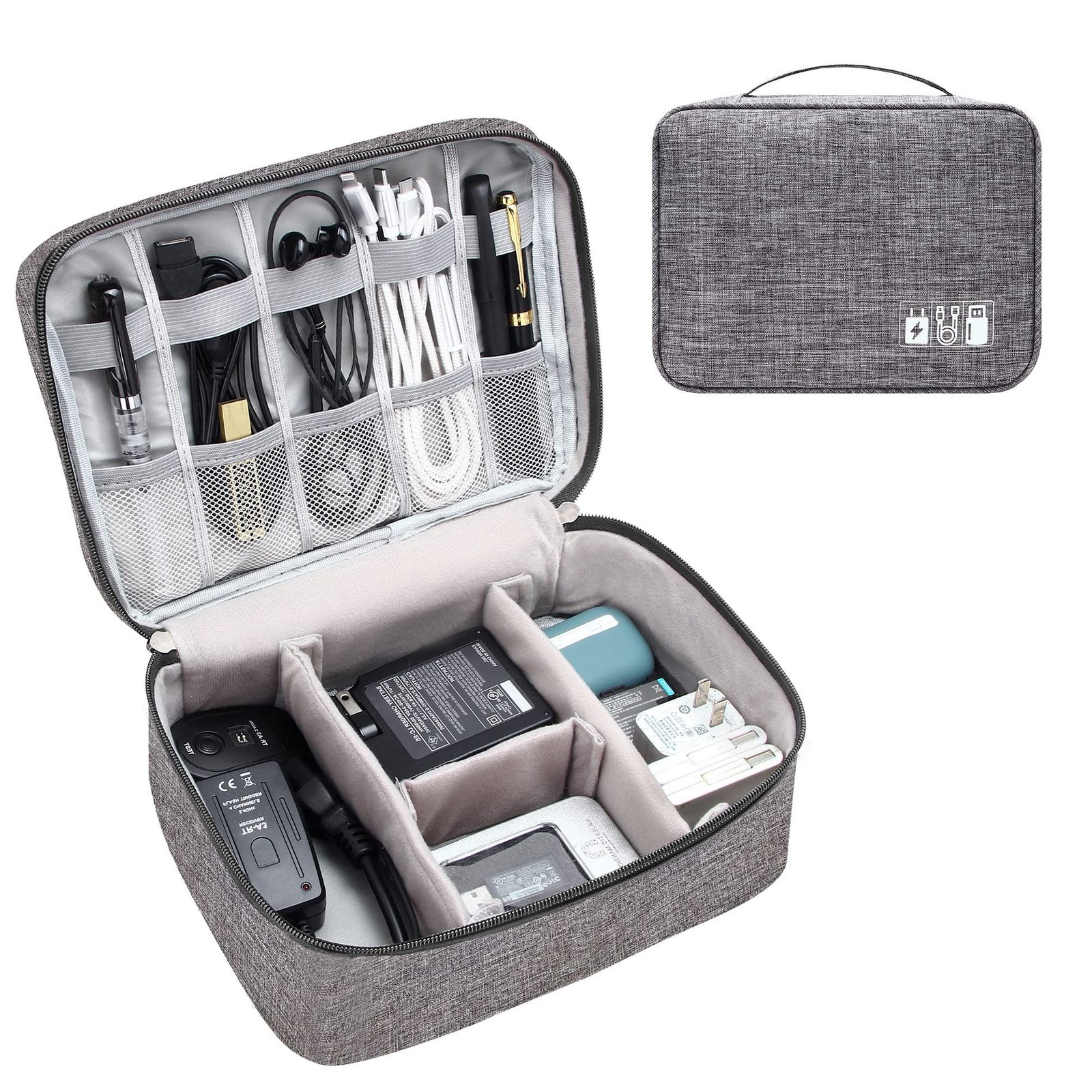 Portable Waterproof Electronics & Cable Organizer Travel Bag - Image 4