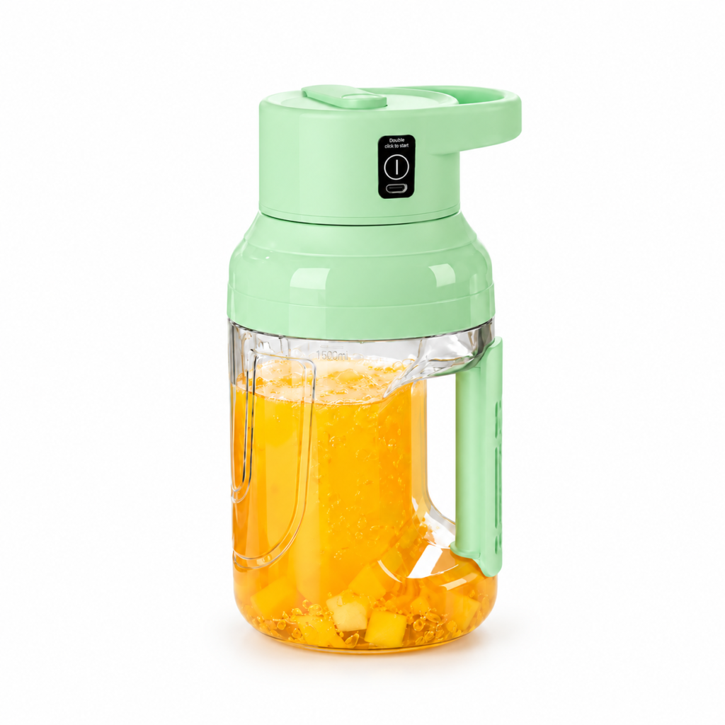 1500ml Portable Electric Blender & Juicer – USB Rechargeable